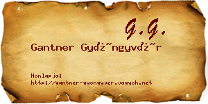 Gantner Gyöngyvér névjegykártya